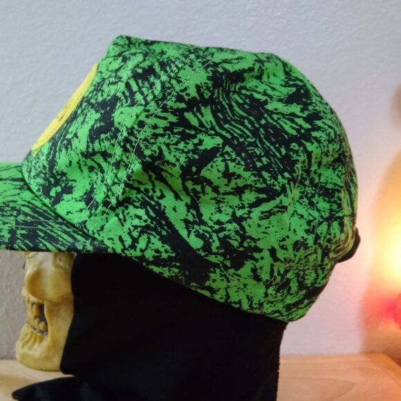 Vintage 90s Borden Abstract Neon Snap Back Hat - Picture 4 of 8